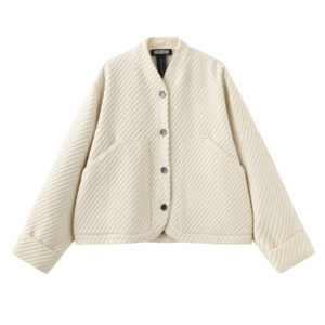 Wool White Chinese Jacket