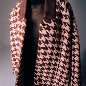 Pink and Chocolate Over-Size Bomber